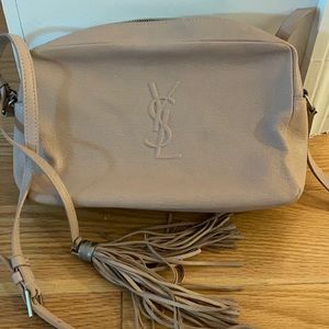 AUTHENTIC YSL Light Pink/Beige Lou camera bag